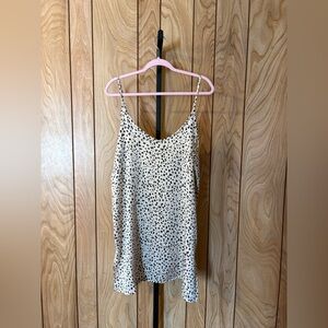 Zenana Speckled Print Cami Dress | Champagne